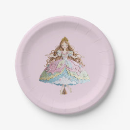 Plato De Papel Bonito Fiesta Princesa Plate