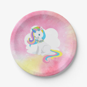 Plato De Papel Bonito Hair Unicorn