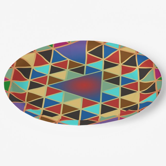 Plato De Papel Bonito Triángulo patrón III + sus ideas (Angular)