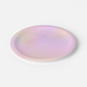 Plato De Papel Bonitos tonos entretejidos de Pastel