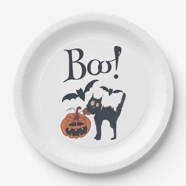 Plato De Papel ¡Boo! (Anverso)
