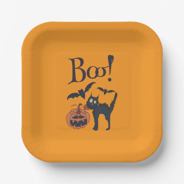 Plato De Papel ¡Boo! (Anverso)