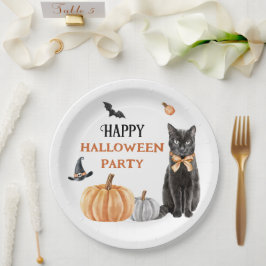 Plato De Papel Boo Cute Fantasma Halloween