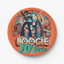 Boogie Retro Disco Dancing Partyware Dining