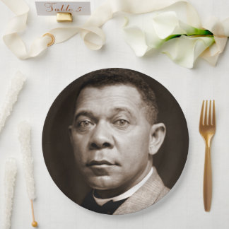 Plato De Papel Booker Washington: Educador afroamericano