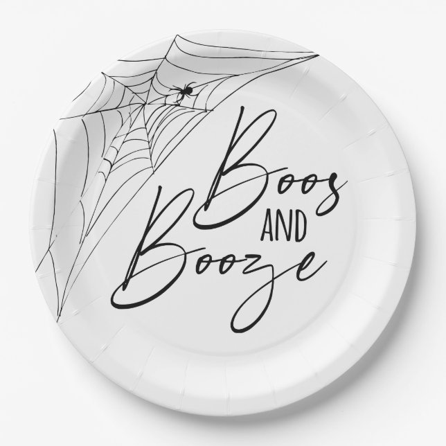 Plato De Papel Boos y Booze (Anverso)