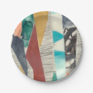 Plato De Papel Borde de color II