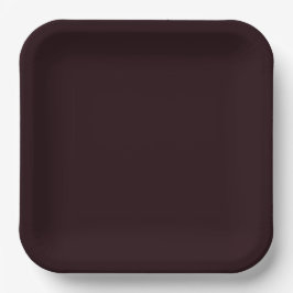 Plato De Papel Borgoña oscura | Plain Burgundy