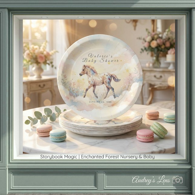 Plato De Papel Bosque Encantado Magia de Cuentos de Hadas (Storybook Magic Enchanted Forest Paper Plates)