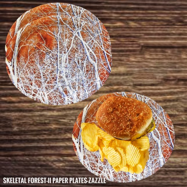 Plato De Papel Bosque esquelético II (Subido por el creador)