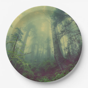 Plato De Papel Bosque Misty