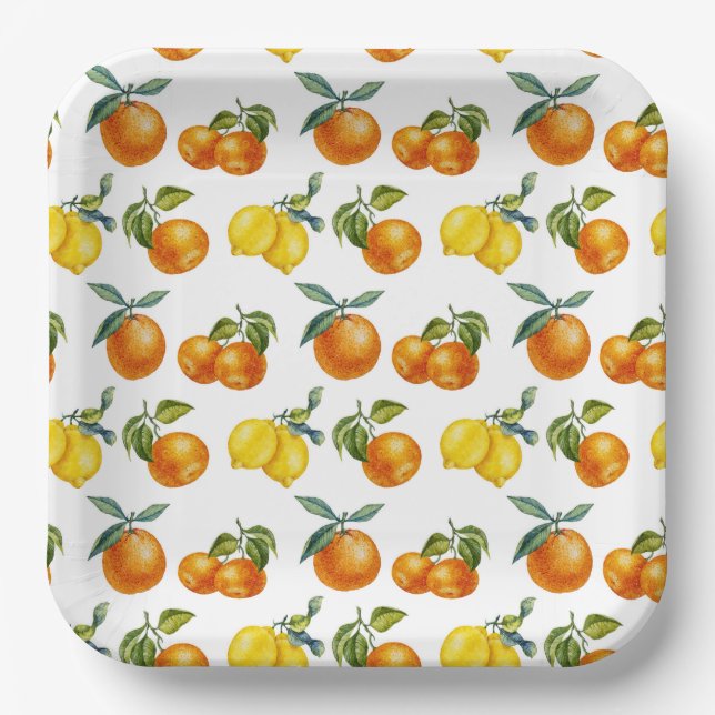 Plato De Papel Bosque tropical (Anverso)