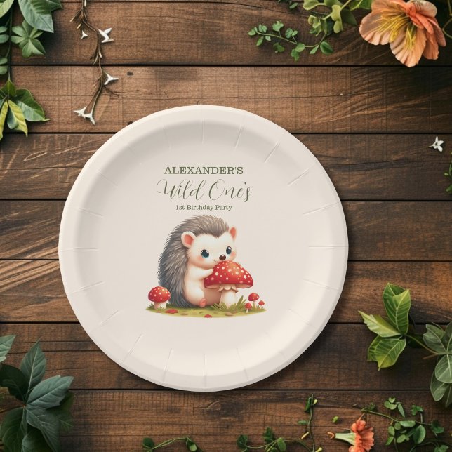 Plato De Papel Bosques de animales de la vegetación salvaje Un pr (Subido por el creador)