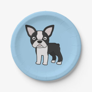 Plato De Papel Boston linda Terrier