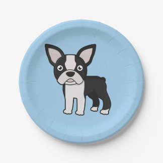 Plato De Papel Boston linda Terrier