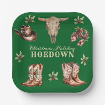 Botas de vaquero de hoedown de Navidad Cráneo Fies