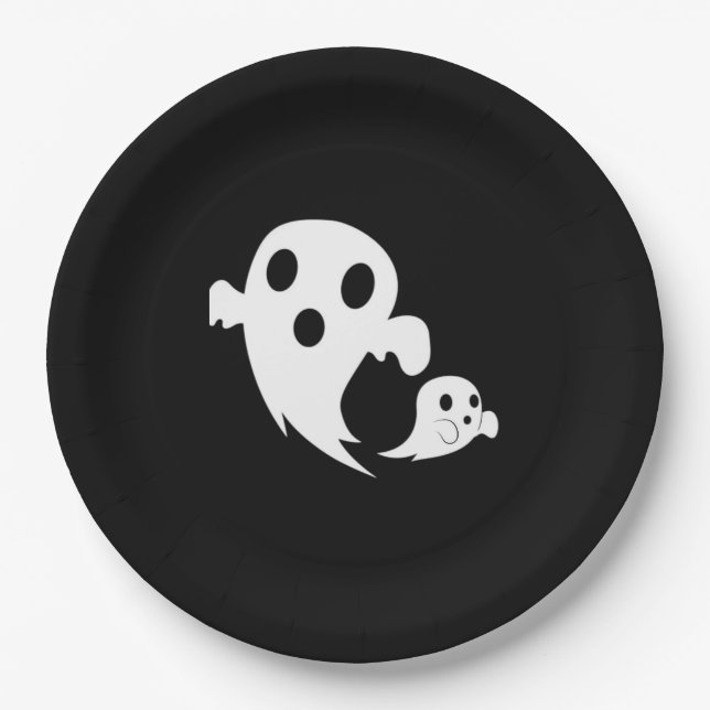 Plato De Papel Bote blanco (Anverso)