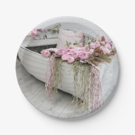 Plato De Papel Bote de fila