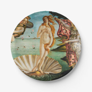 Plato De Papel BOTTICELLI - El nacimiento de Venus 1483