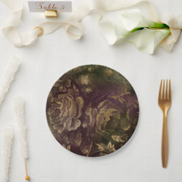 Plato De Papel Boudoir Oscuro