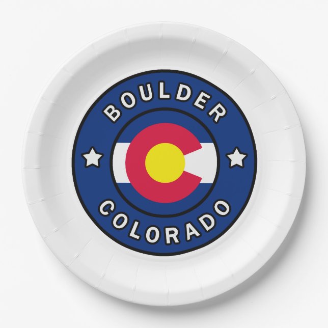 Plato De Papel Boulder Colorado (Anverso)