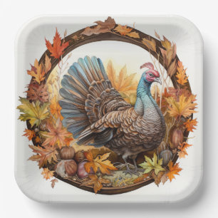 Plato De Papel Bounty de la naturaleza: tragos de cosecha