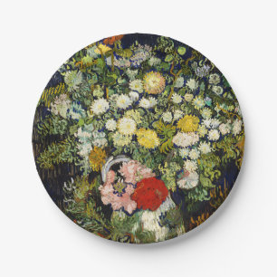 Plato De Papel Bouquet de flores en una bolsa de Vincent Van Gogh