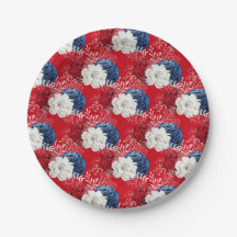 Bouquet de Rosas azul rojo patriótico