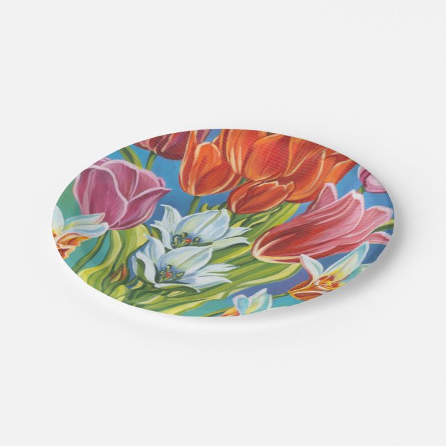 Plato De Papel Bouquet en la frontera III (Angular)