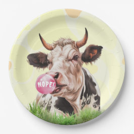 Plato De Papel Bovino Divino Haz Tu Propio Personalizado