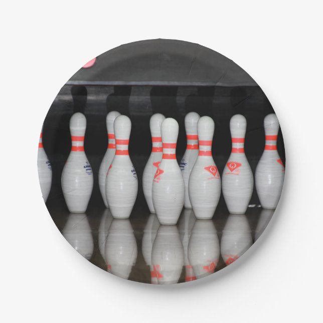 Plato De Papel Bowling Pin (Anverso)