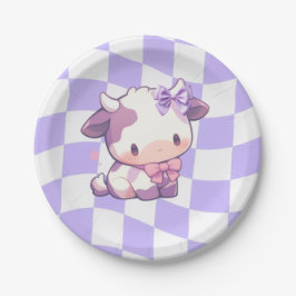 Plato De Papel Bows & Bull's Paper Plate