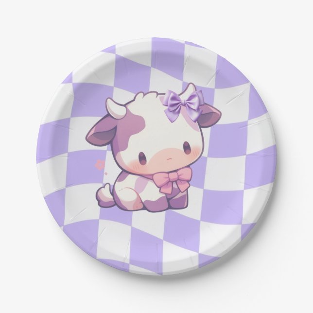 Plato De Papel Bows & Bull's Paper Plate (Anverso)