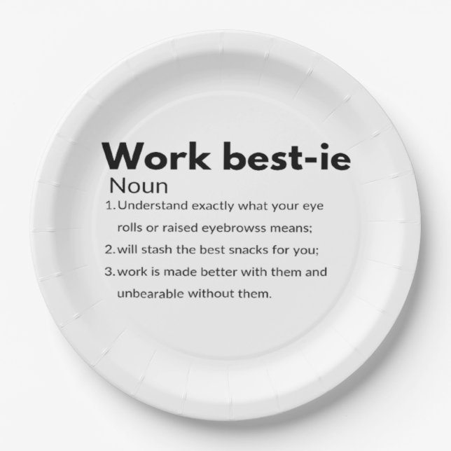 Plato De Papel Boxy de Obra Bestie (Anverso)