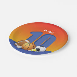 Plato De Papel Boy 10.º Balls Deportiva