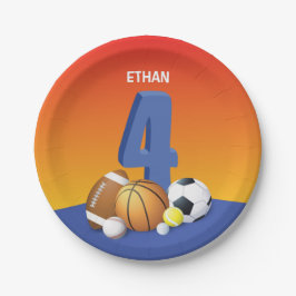 Plato De Papel Boy 4.º Balls Deportiva