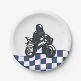 Plato De Papel Boys Motocross Dirt Bike Birthday
