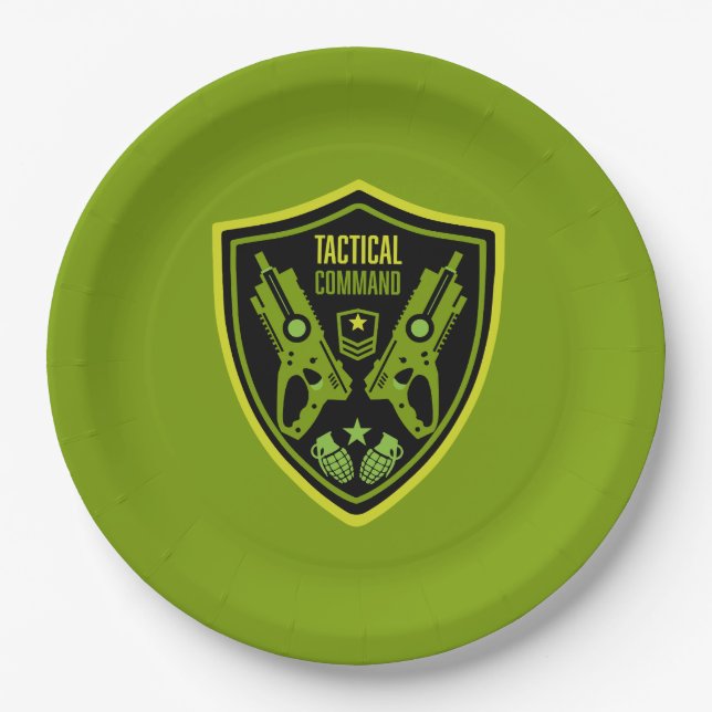 Plato De Papel Boys Toy Dart Gun Battle (Anverso)