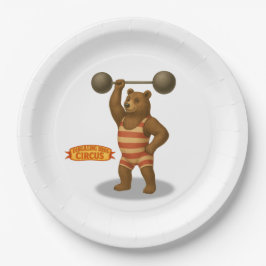 Plato De Papel Brandon, circus strong-bear