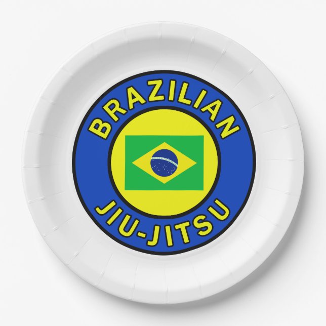 Plato De Papel Brasilen@o Jiu Jitsu (Anverso)