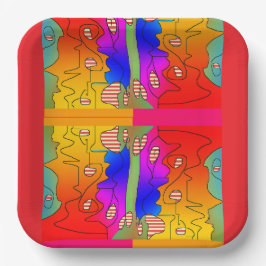 Plato De Papel Bricolaje Boda Cambio de Casa Cumpleaños