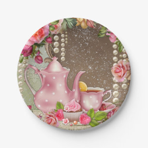 Plato De Papel Bridal Tea Fiesta Bridal Shower
