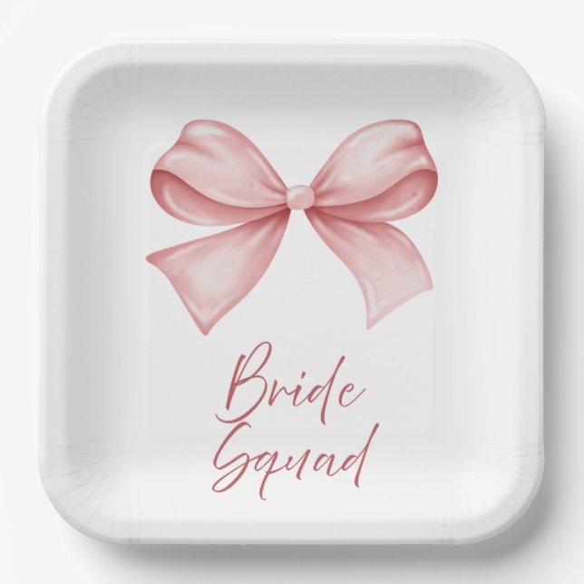 Plato De Papel Bride Squad (Anverso)