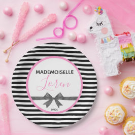 Plato De Papel    BRIDEParisian Theme Couower Fiesta