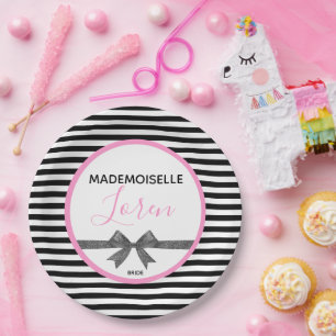 Plato De Papel    BRIDEParisian Theme Couower Fiesta