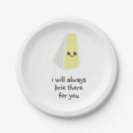 Plato De Papel brie ahí