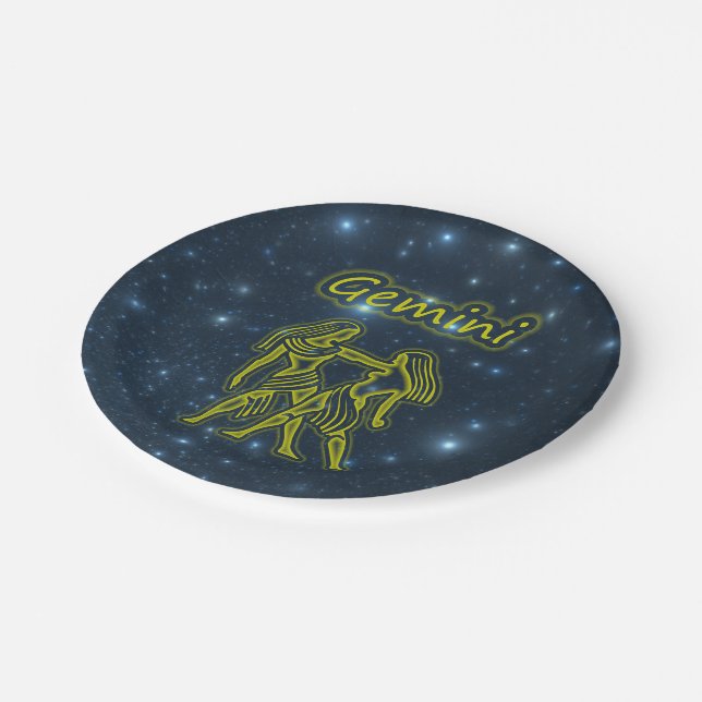 Plato De Papel Bright Gemini (Angular)