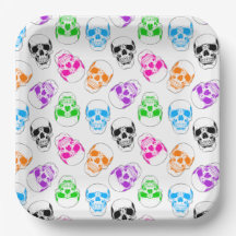 Bright Halloween Skulls