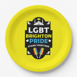 Plato De Papel Brighton y Hove orgullo