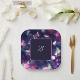 Plato de Papel Brillo de Fruta